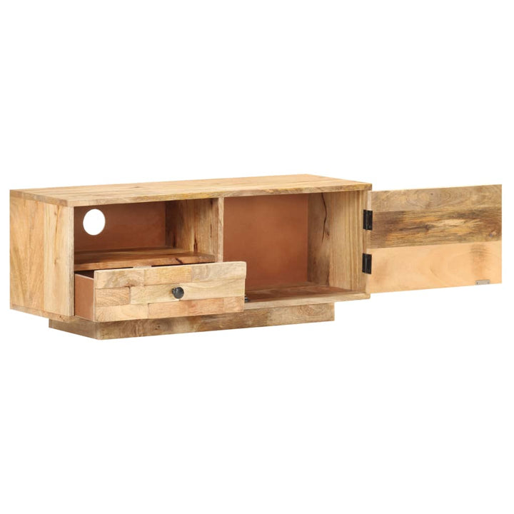 Tv-Bänk 90X30X35 Cm Massivt Mangoträ