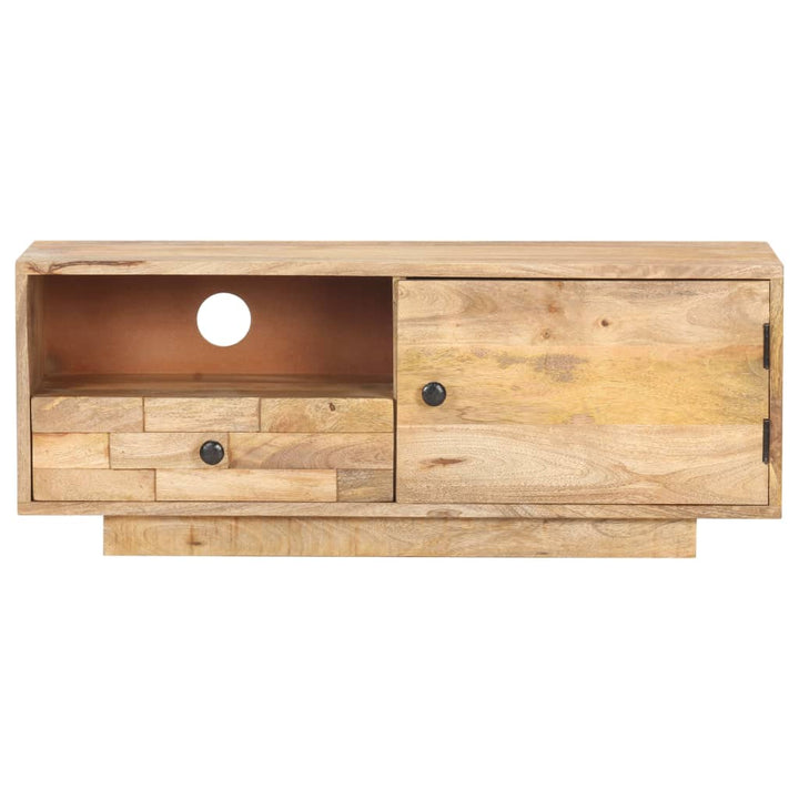 Tv-Bänk 90X30X35 Cm Massivt Mangoträ