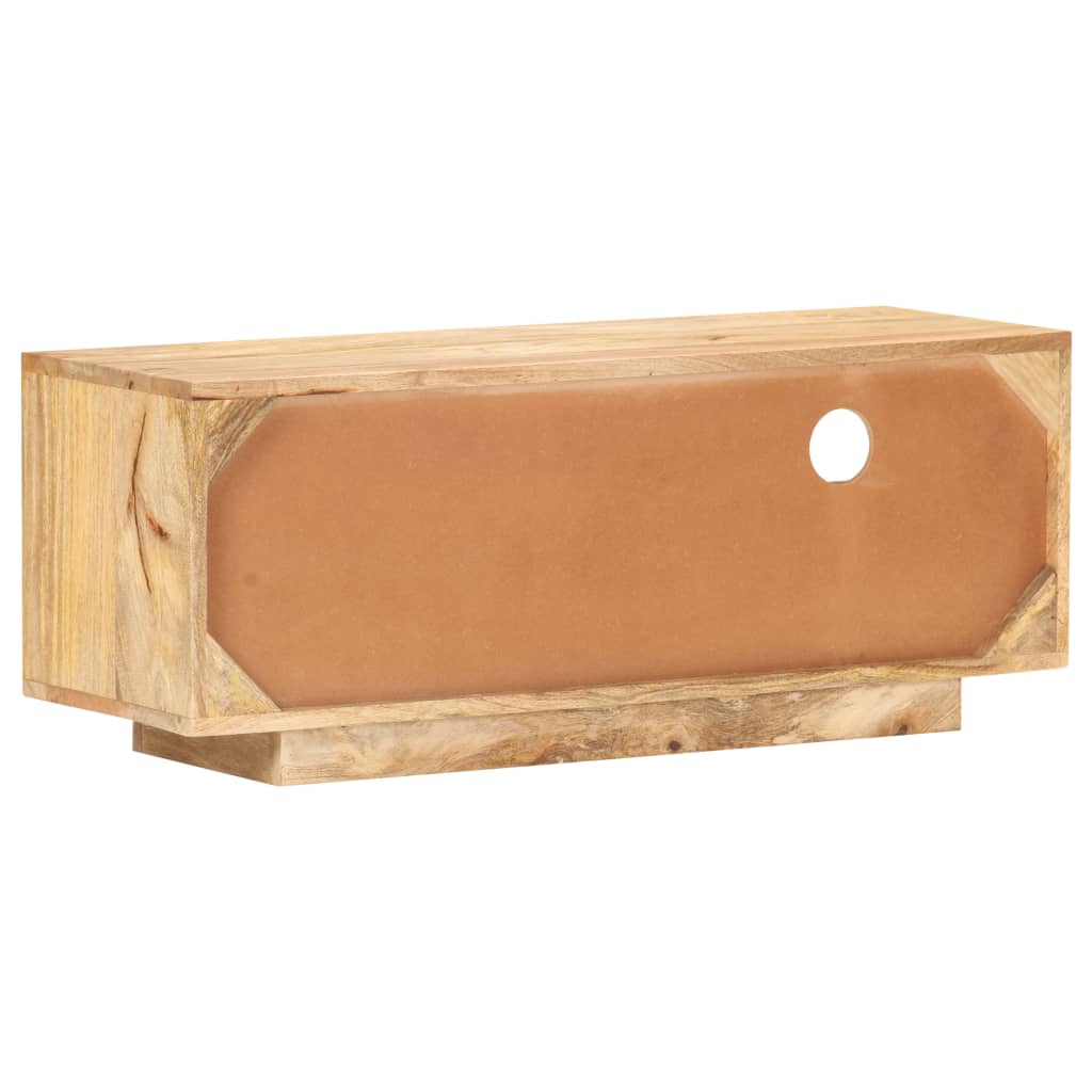 Tv-Bänk 90X30X35 Cm Massivt Mangoträ