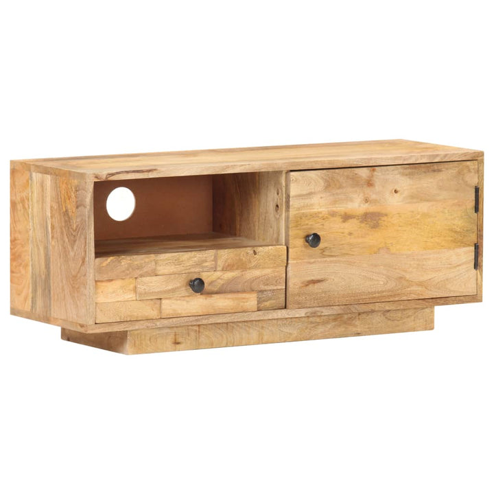 Tv-Bänk 90X30X35 Cm Massivt Mangoträ