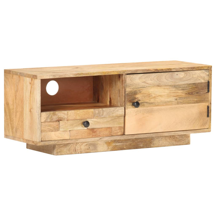 Tv-Bänk 90X30X35 Cm Massivt Mangoträ