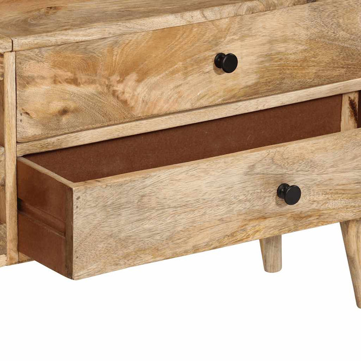 Tv-Bänk 140X30X50 Cm Massivt Mangoträ
