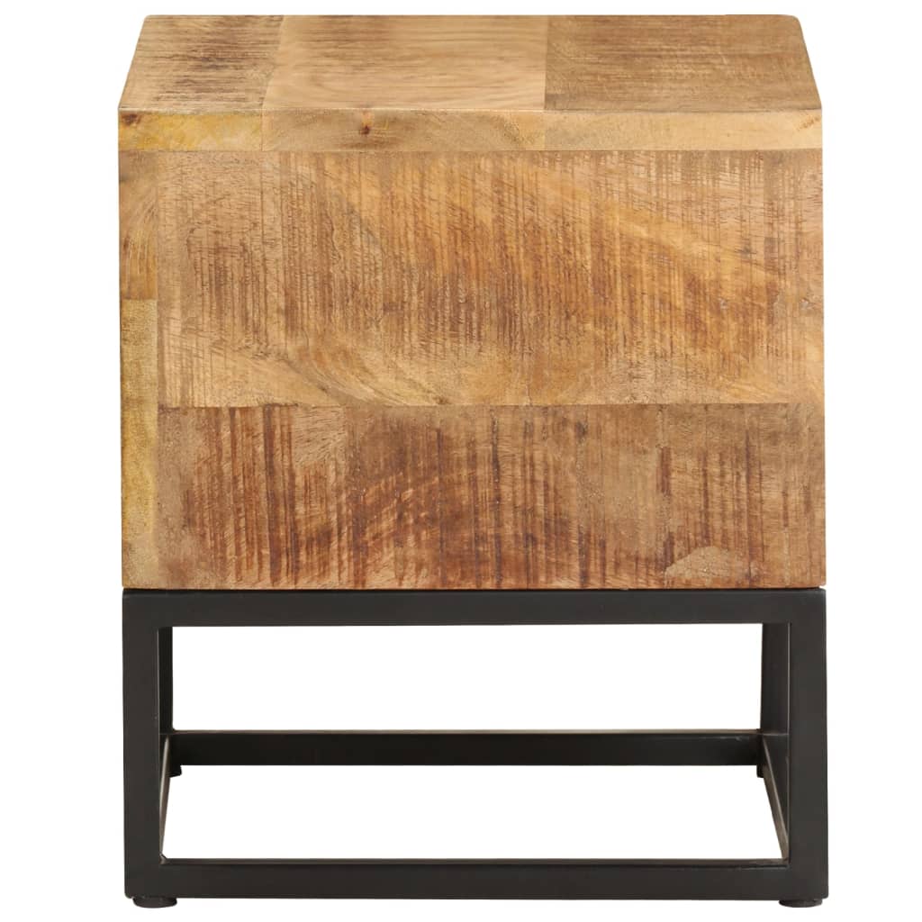 Sidobord 30X30X33 Cm Grovt Mangoträ