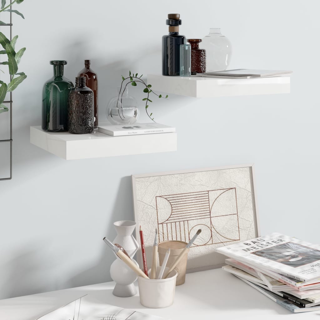 Svävande Vägghylla 90X23,5X3,8 Cm Mdf