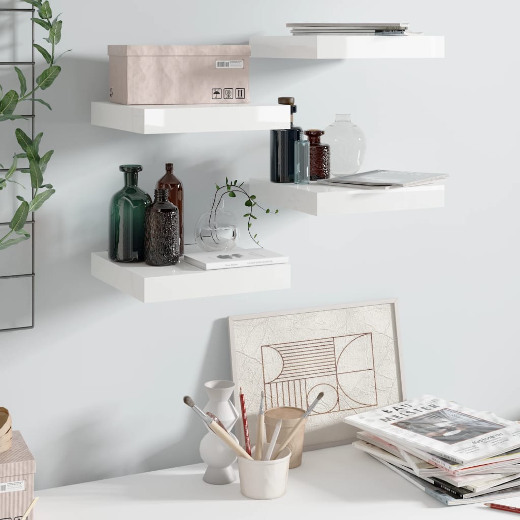 Svävande Vägghylla 90X23,5X3,8 Cm Mdf