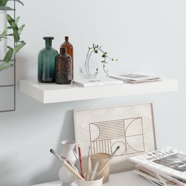 Svävande Vägghylla 90X23,5X3,8 Cm Mdf
