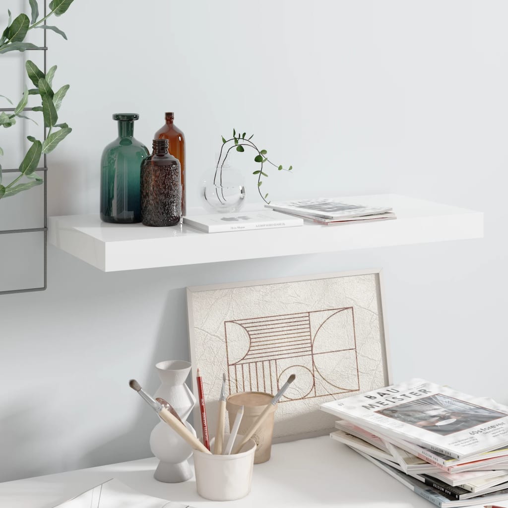Svävande Vägghylla 90X23,5X3,8 Cm Mdf