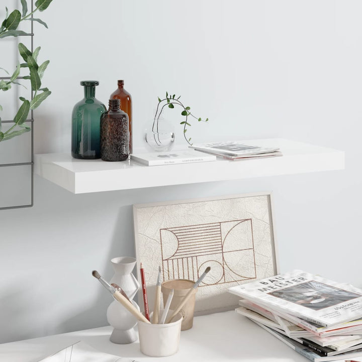 Svävande Vägghylla 90X23,5X3,8 Cm Mdf