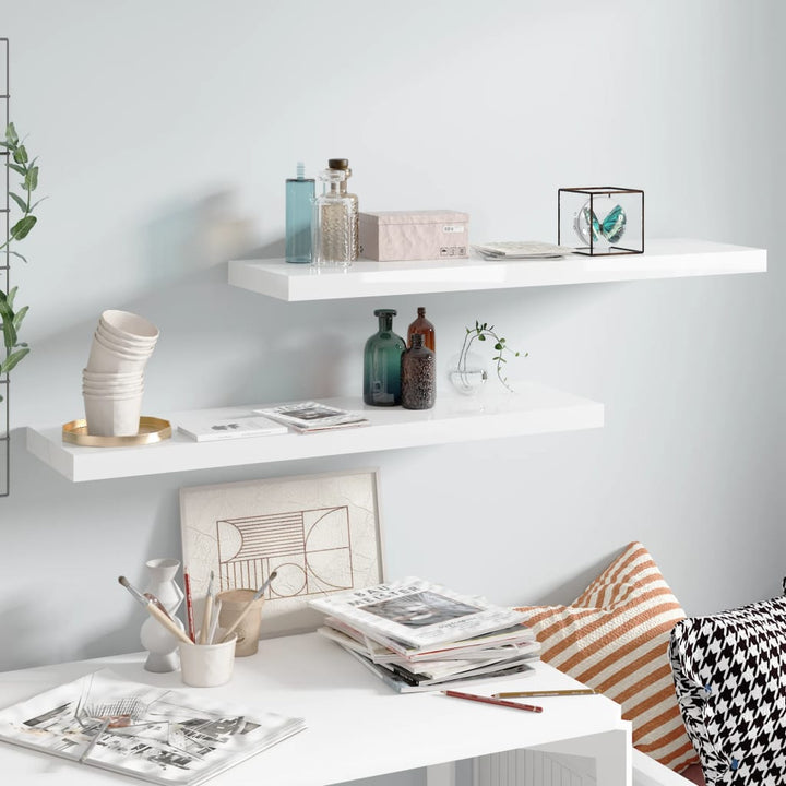 Svävande Vägghylla 90X23,5X3,8 Cm Mdf