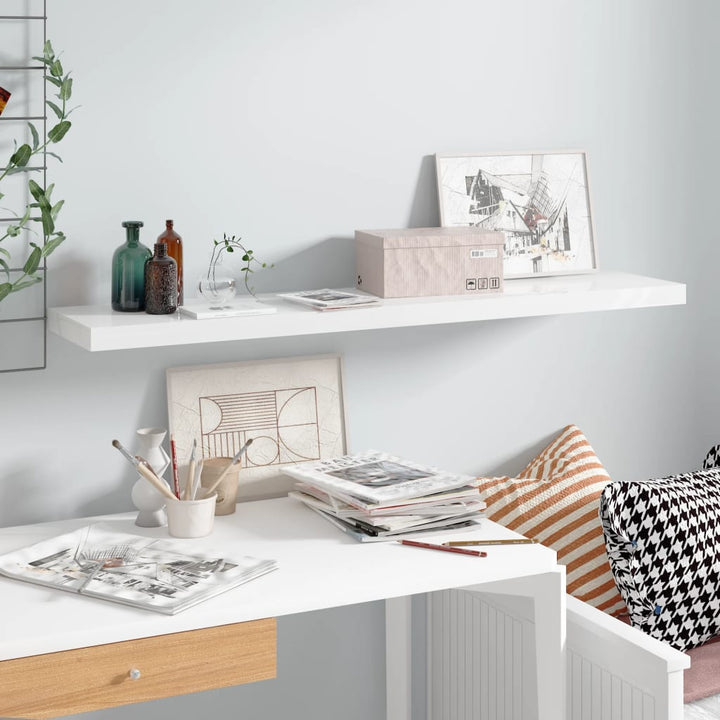 Svävande Vägghylla 90X23,5X3,8 Cm Mdf
