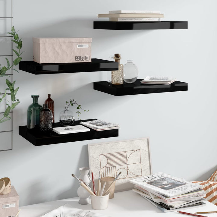 Svävande Vägghylla 90X23,5X3,8 Cm Mdf