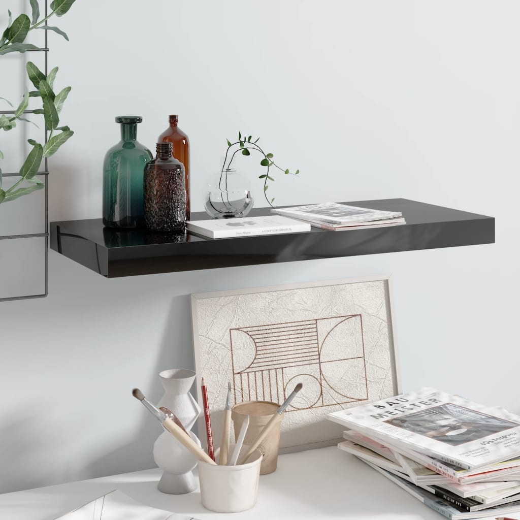 Svävande Vägghylla 90X23,5X3,8 Cm Mdf
