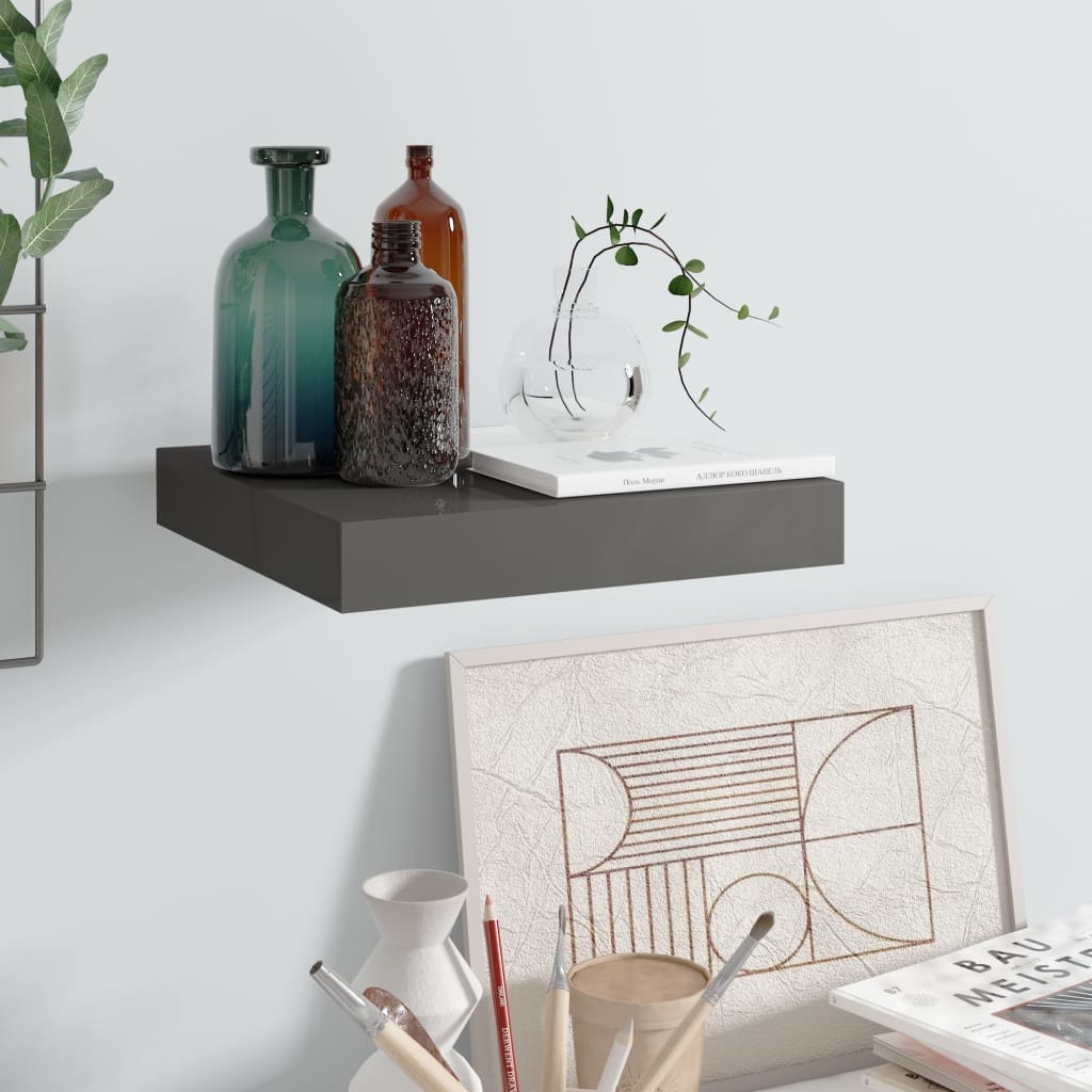 Svävande Vägghylla 90X23,5X3,8 Cm Mdf