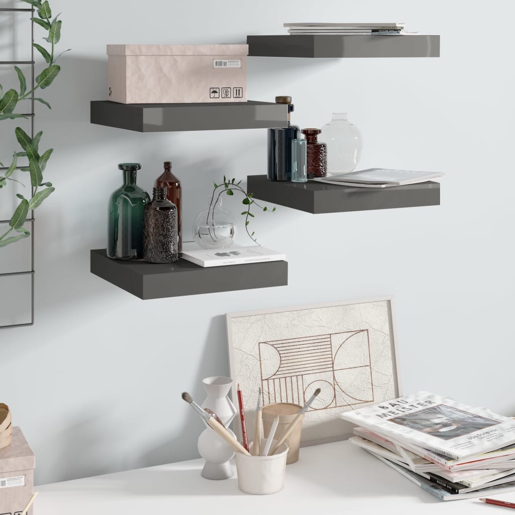 Svävande Vägghylla 90X23,5X3,8 Cm Mdf