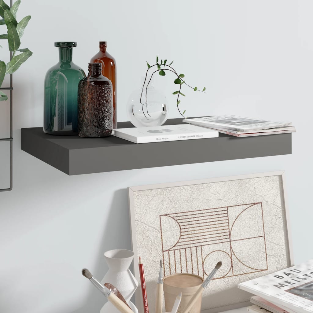 Svävande Vägghylla 90X23,5X3,8 Cm Mdf