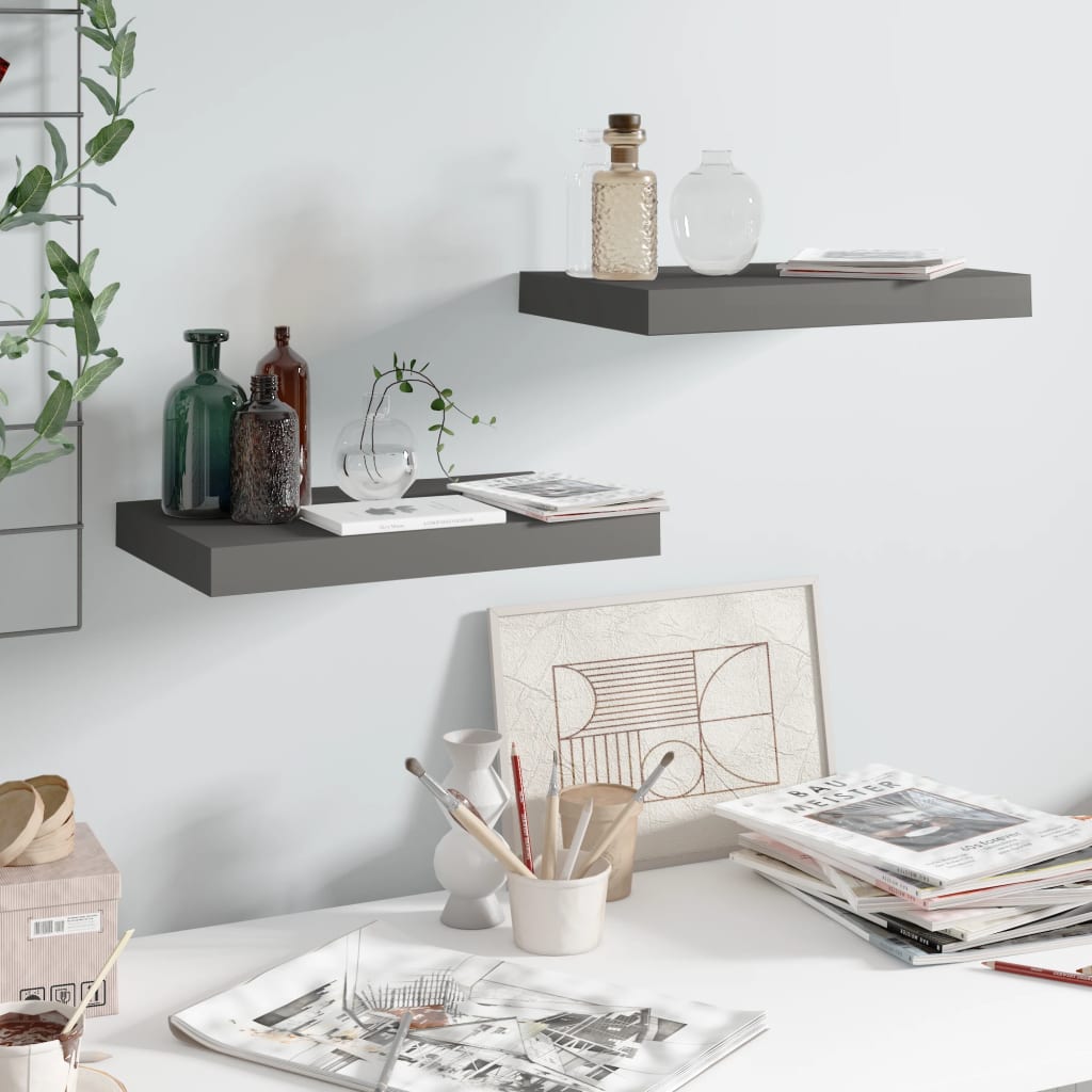Svävande Vägghylla 90X23,5X3,8 Cm Mdf
