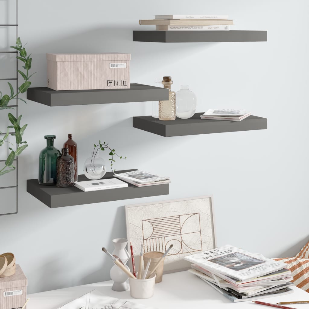 Svävande Vägghylla 90X23,5X3,8 Cm Mdf