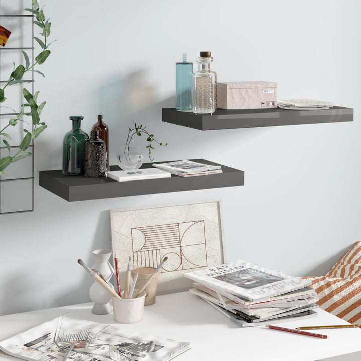 Svävande Vägghylla 90X23,5X3,8 Cm Mdf