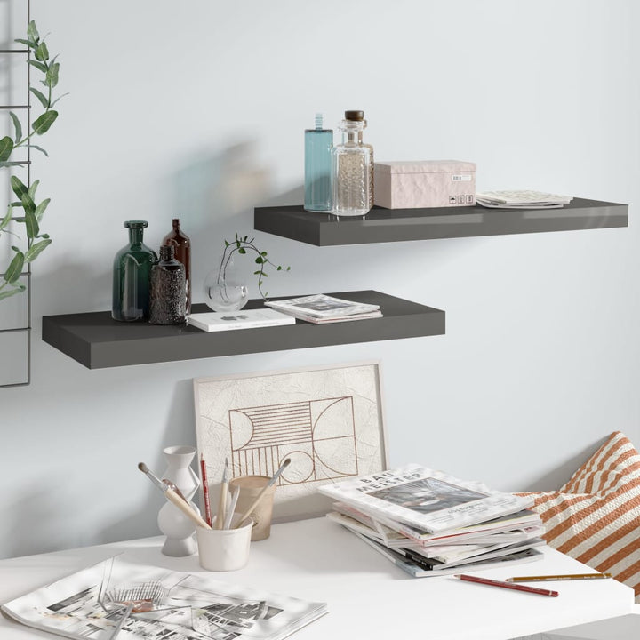 Svävande Vägghylla 90X23,5X3,8 Cm Mdf