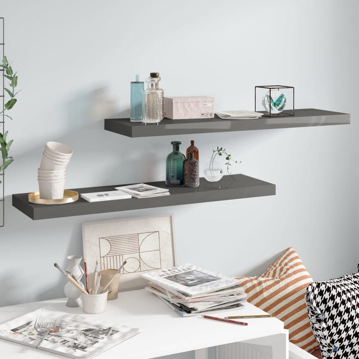 Svävande Vägghylla 90X23,5X3,8 Cm Mdf