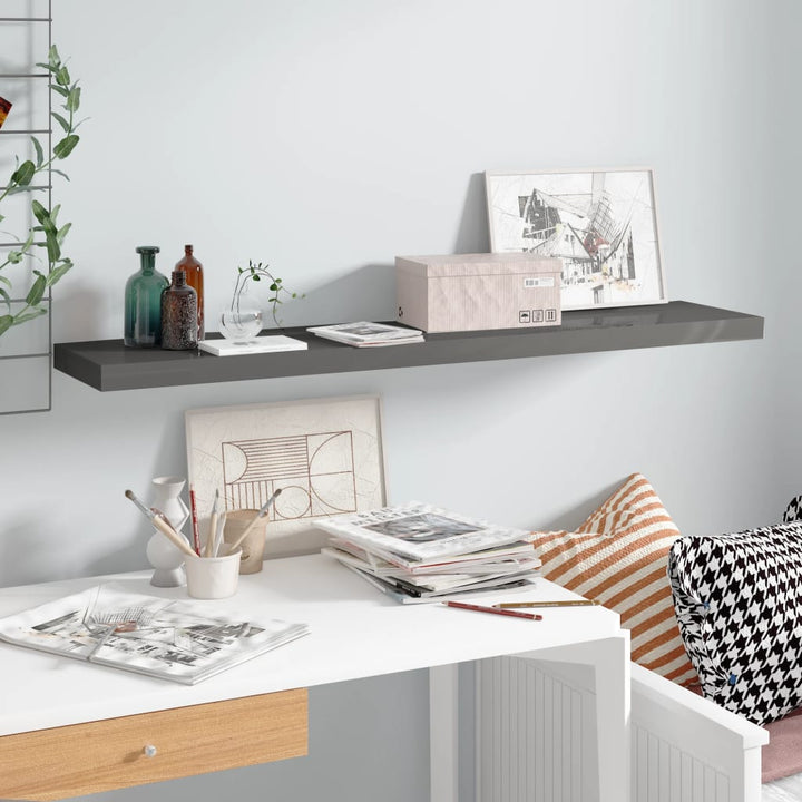 Svävande Vägghylla 90X23,5X3,8 Cm Mdf
