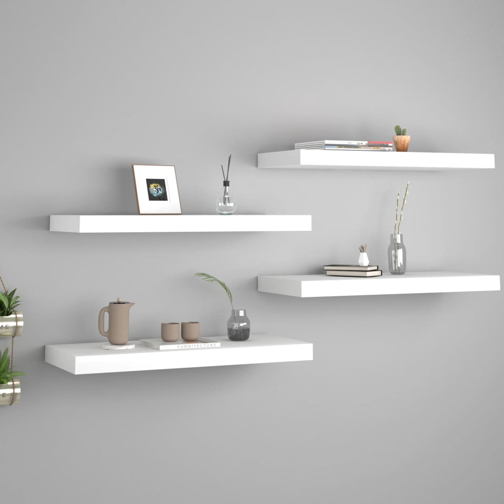 Svävande Vägghylla 90X23,5X3,8 Cm Mdf