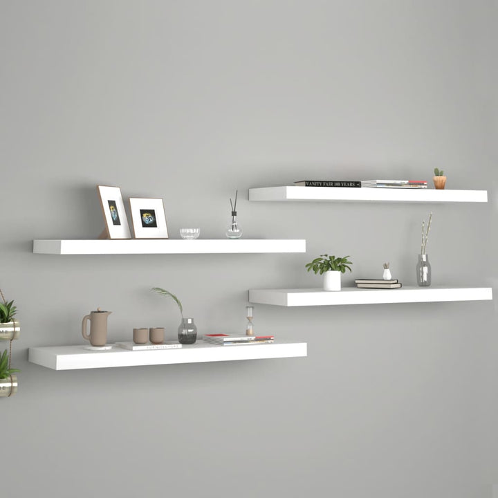 Svävande Vägghylla 90X23,5X3,8 Cm Mdf