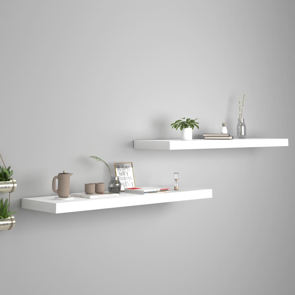 Svävande Vägghylla 90X23,5X3,8 Cm Mdf