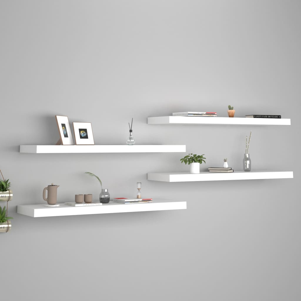 Svävande Vägghylla 90X23,5X3,8 Cm Mdf