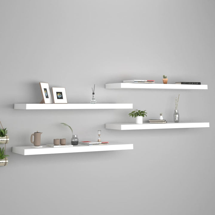Svävande Vägghylla 90X23,5X3,8 Cm Mdf