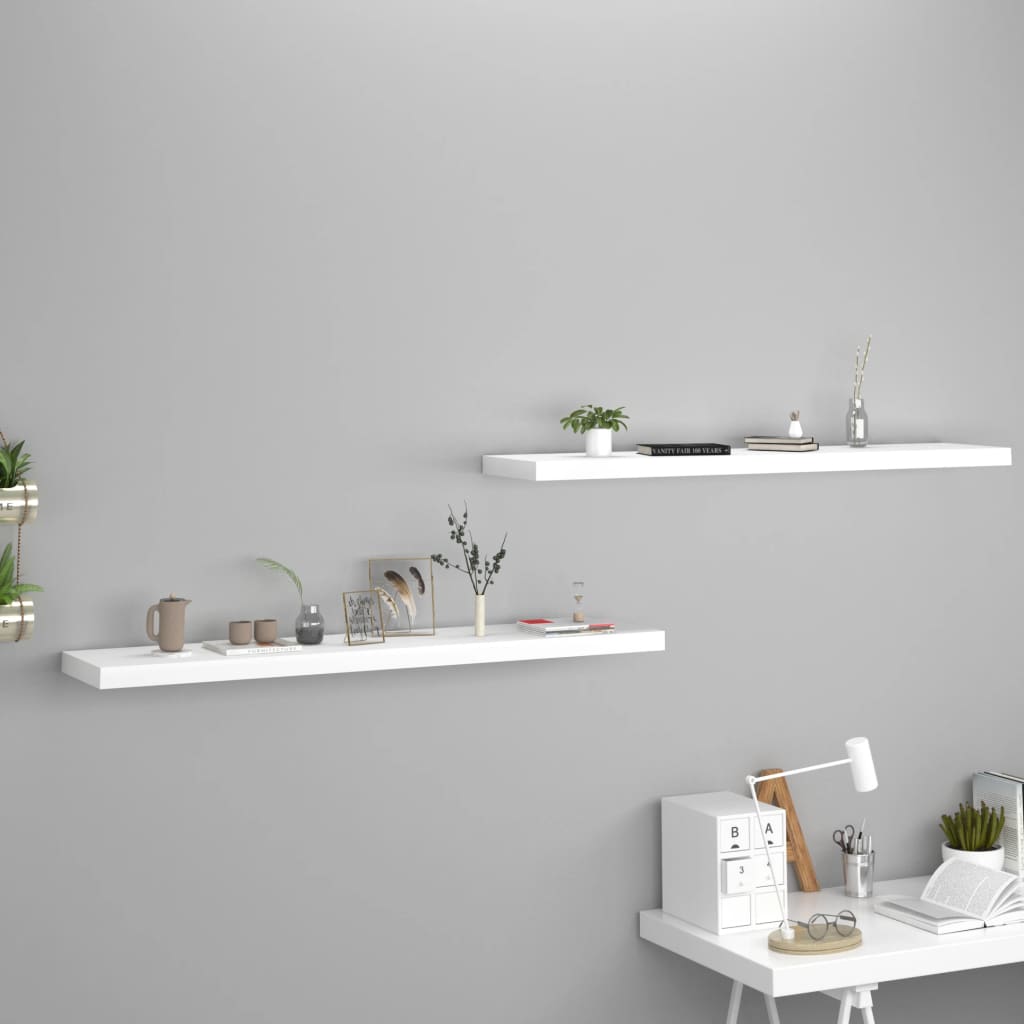 Svävande Vägghylla 90X23,5X3,8 Cm Mdf
