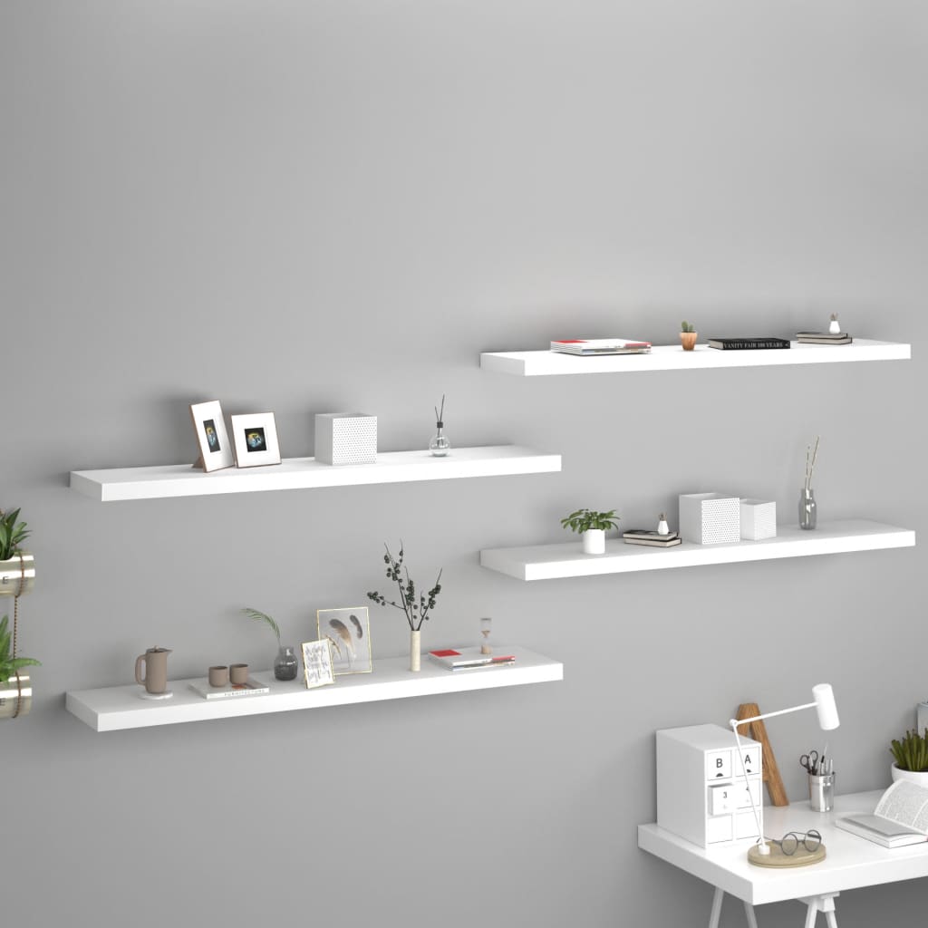Svävande Vägghylla 90X23,5X3,8 Cm Mdf