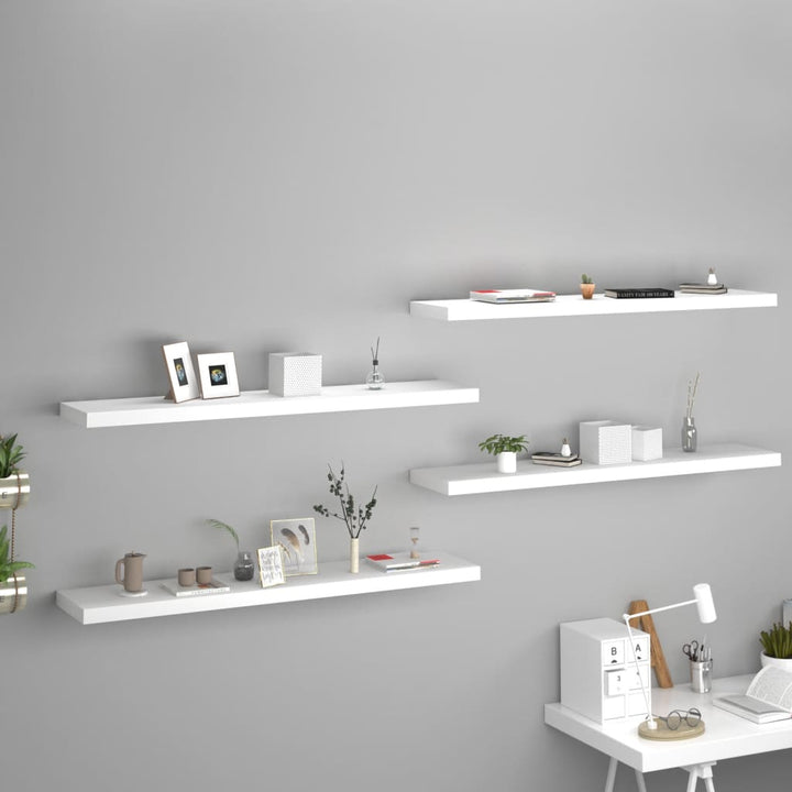 Svävande Vägghylla 90X23,5X3,8 Cm Mdf