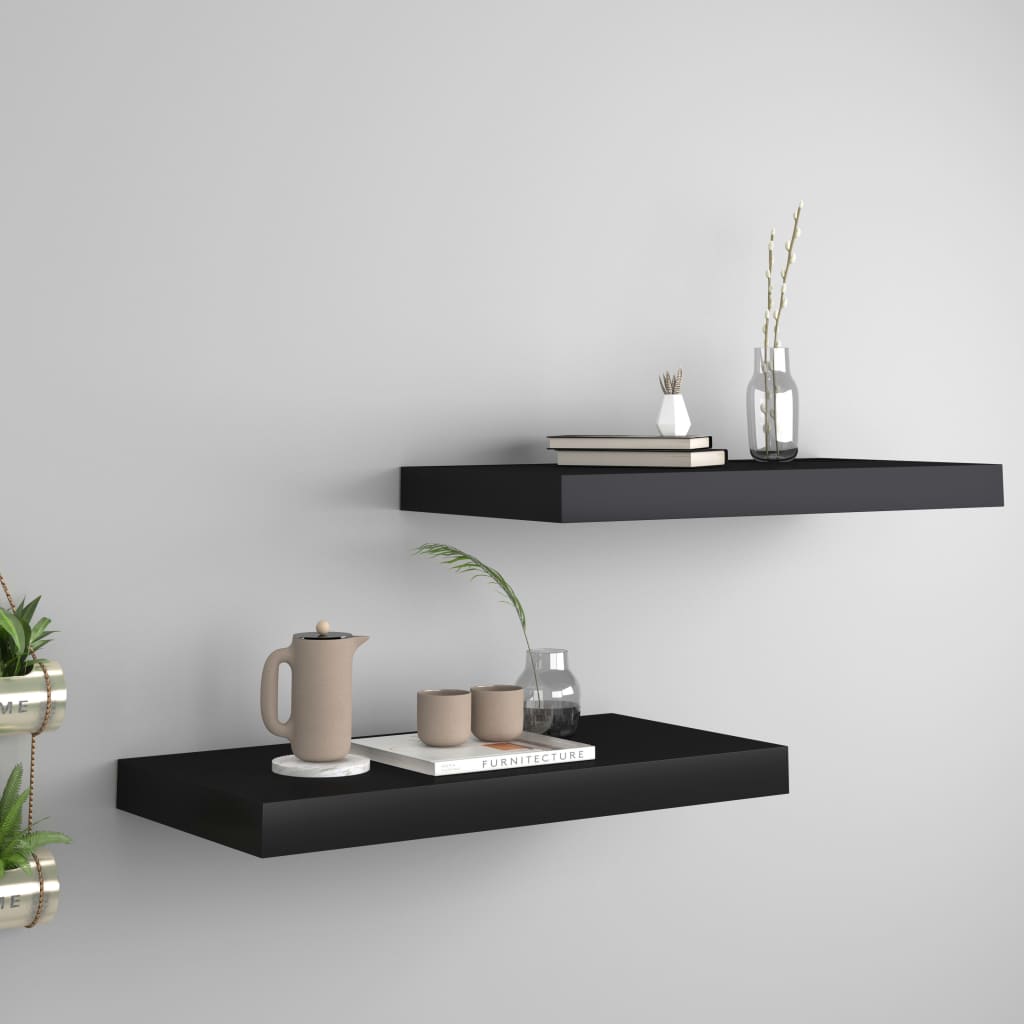 Svävande Vägghylla 90X23,5X3,8 Cm Mdf