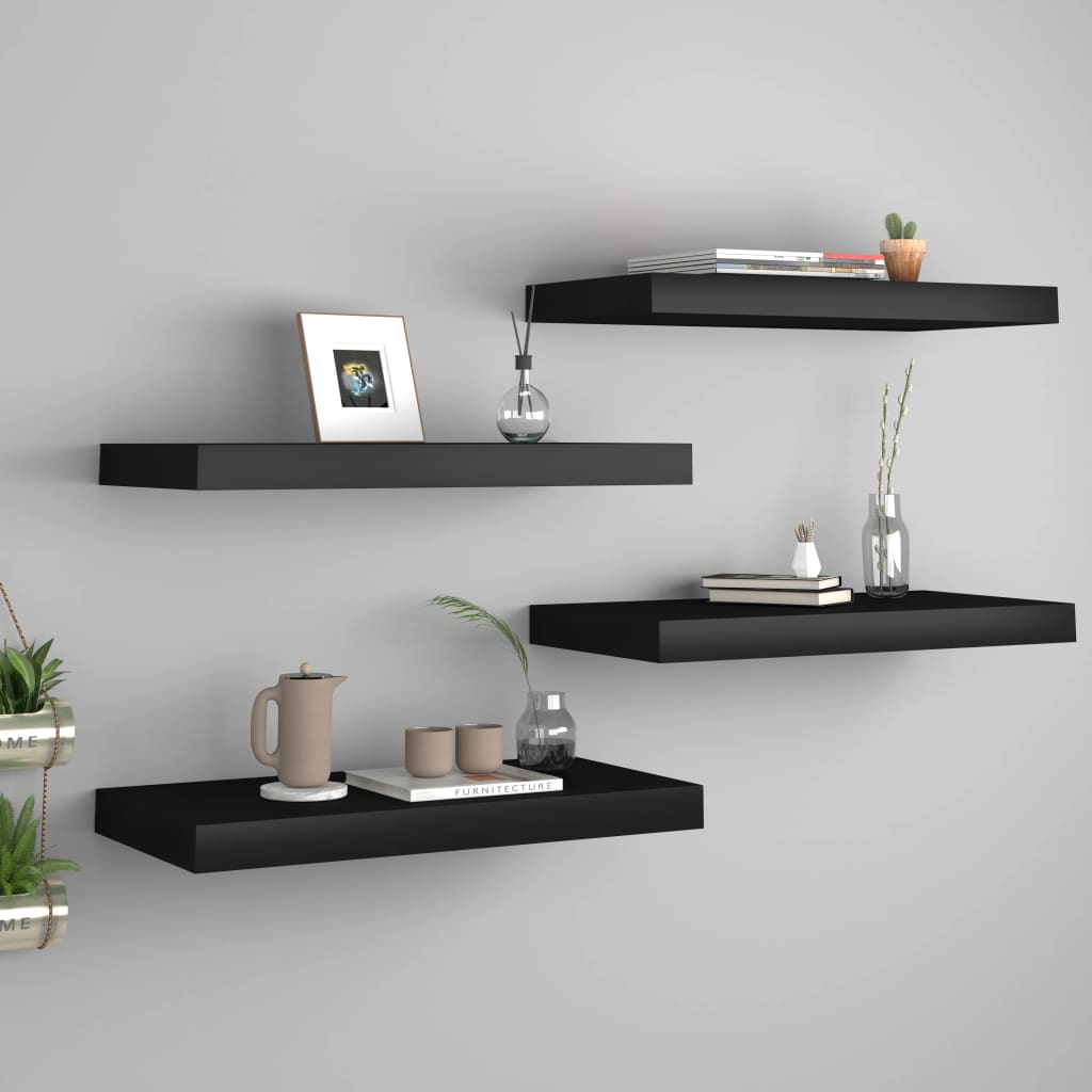 Svävande Vägghylla 90X23,5X3,8 Cm Mdf