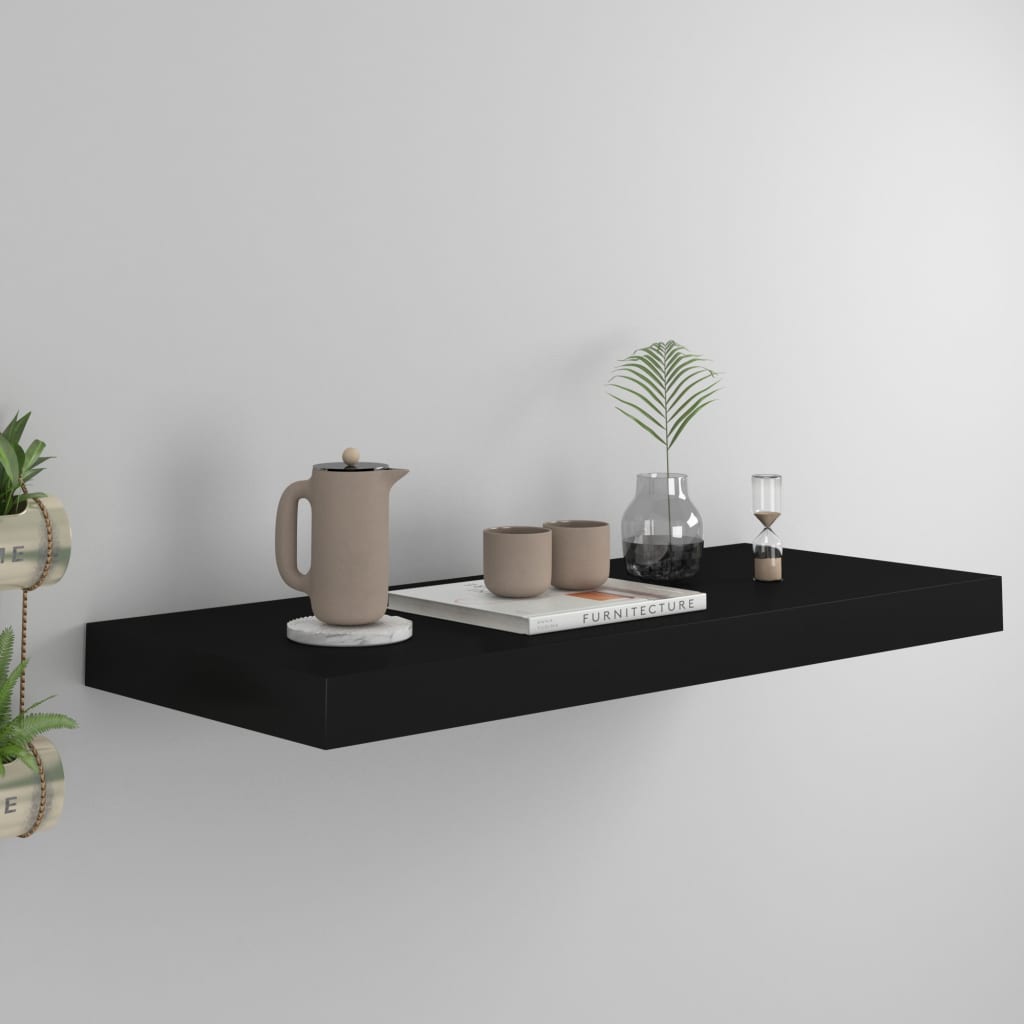 Svävande Vägghylla 90X23,5X3,8 Cm Mdf