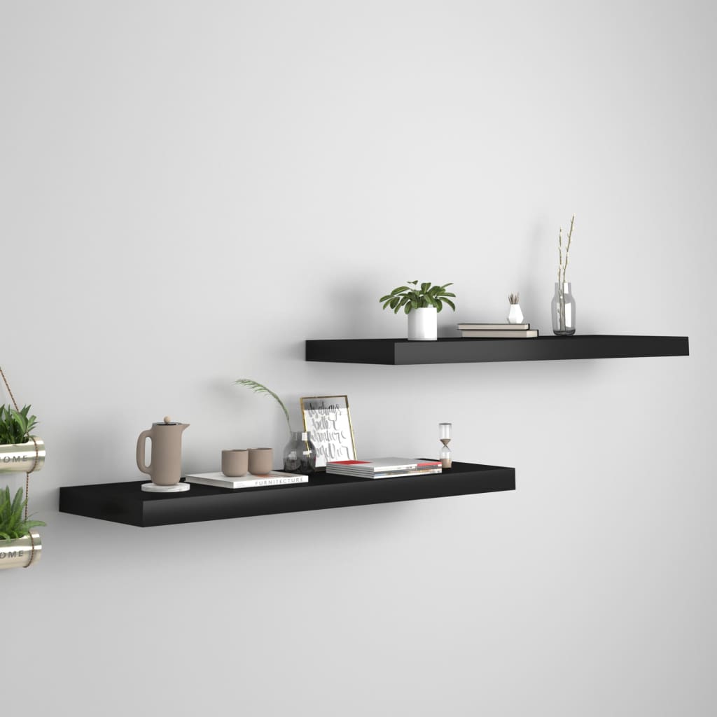 Svävande Vägghylla 90X23,5X3,8 Cm Mdf