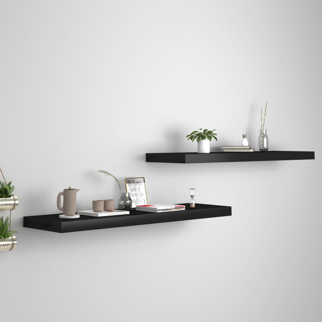 Svävande Vägghylla 90X23,5X3,8 Cm Mdf