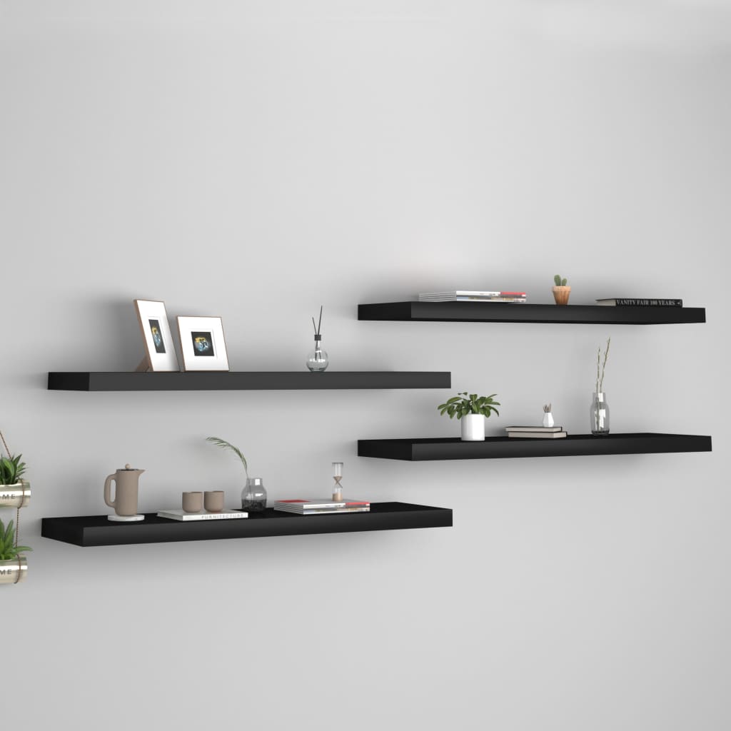 Svävande Vägghylla 90X23,5X3,8 Cm Mdf