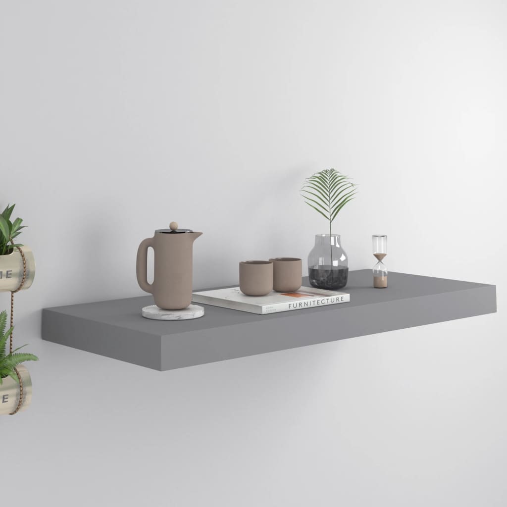 Svävande Vägghylla 90X23,5X3,8 Cm Mdf