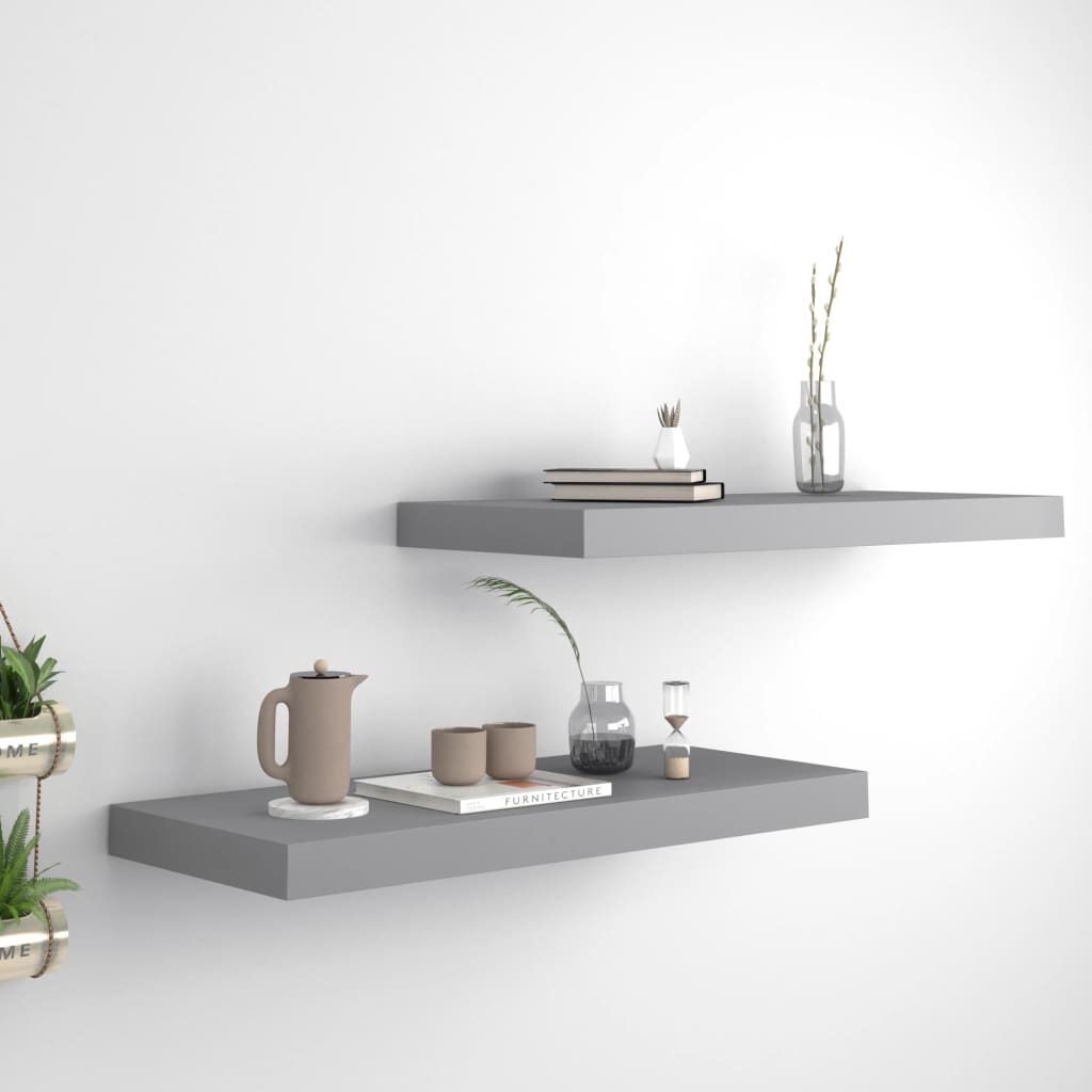 Svävande Vägghylla 90X23,5X3,8 Cm Mdf