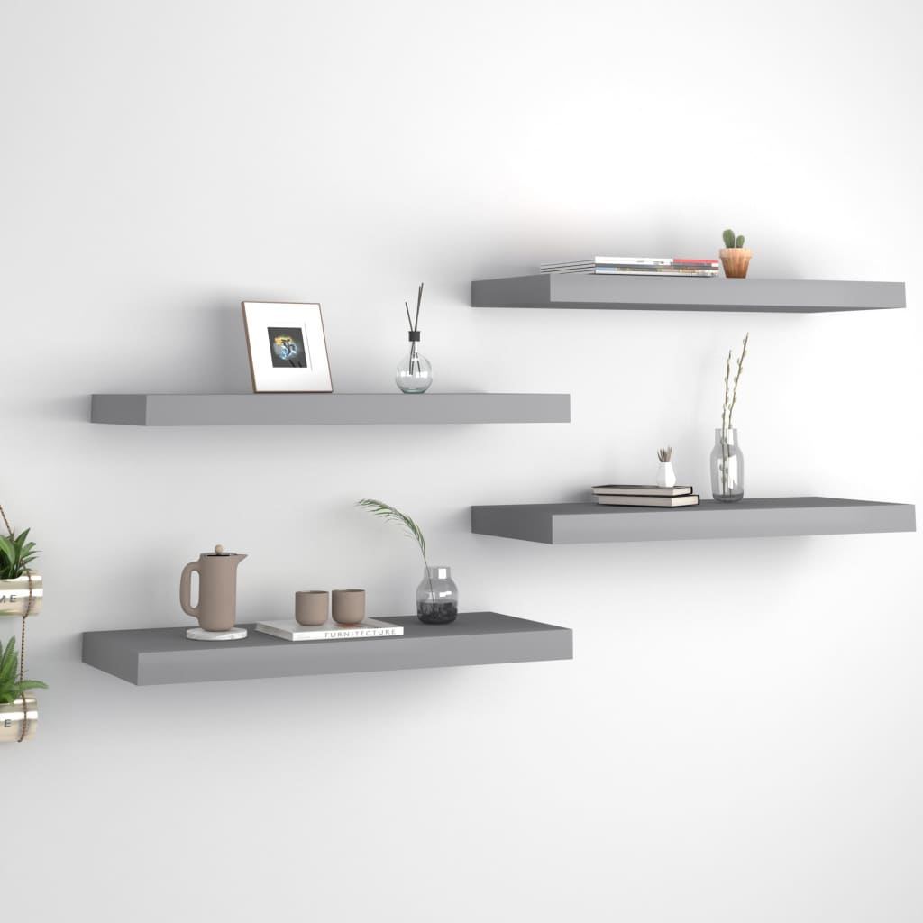 Svävande Vägghylla 90X23,5X3,8 Cm Mdf