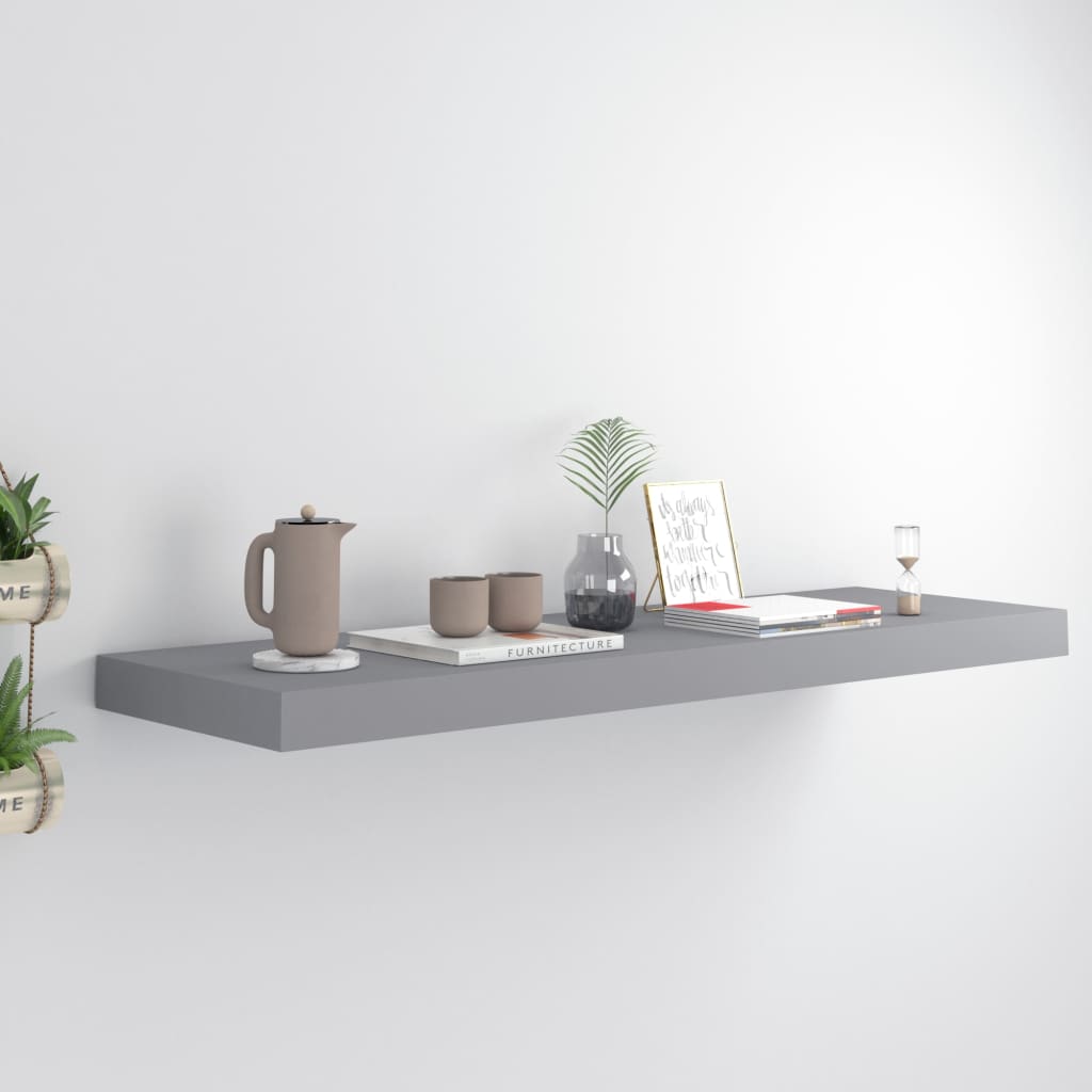 Svävande Vägghylla 90X23,5X3,8 Cm Mdf