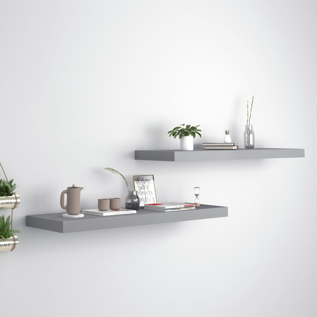 Svävande Vägghylla 90X23,5X3,8 Cm Mdf