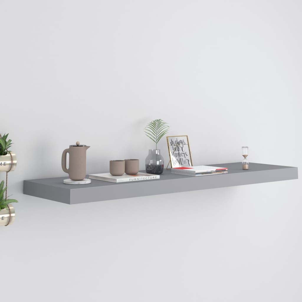 Svävande Vägghylla 90X23,5X3,8 Cm Mdf