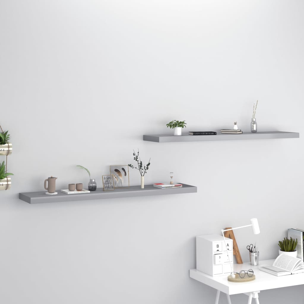 Svävande Vägghylla 90X23,5X3,8 Cm Mdf