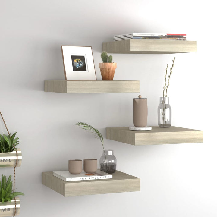 Svävande Vägghylla 90X23,5X3,8 Cm Mdf