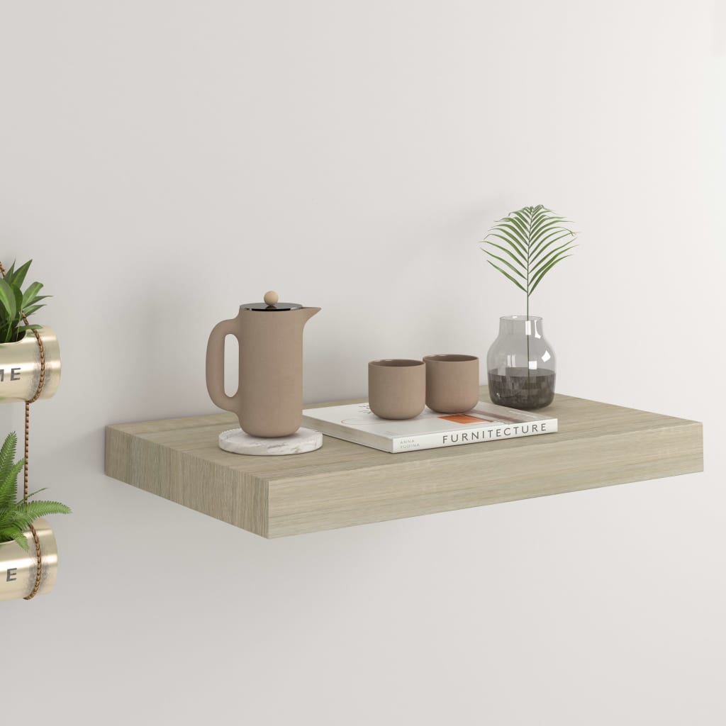 Svävande Vägghylla 90X23,5X3,8 Cm Mdf