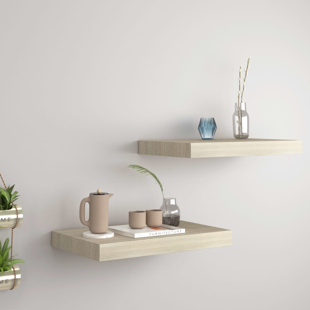 Svävande Vägghylla 90X23,5X3,8 Cm Mdf