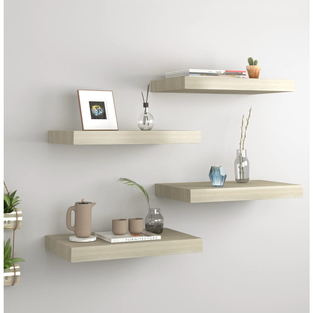 Svävande Vägghylla 90X23,5X3,8 Cm Mdf